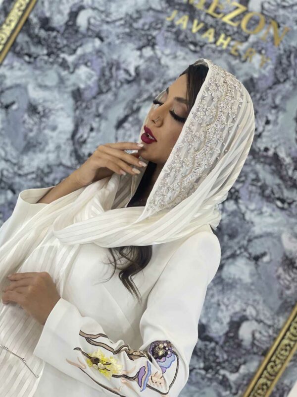 شال جواهر دوزی جاسمین