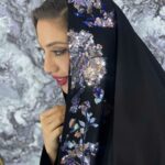 شال جواهر دوزی پروانه