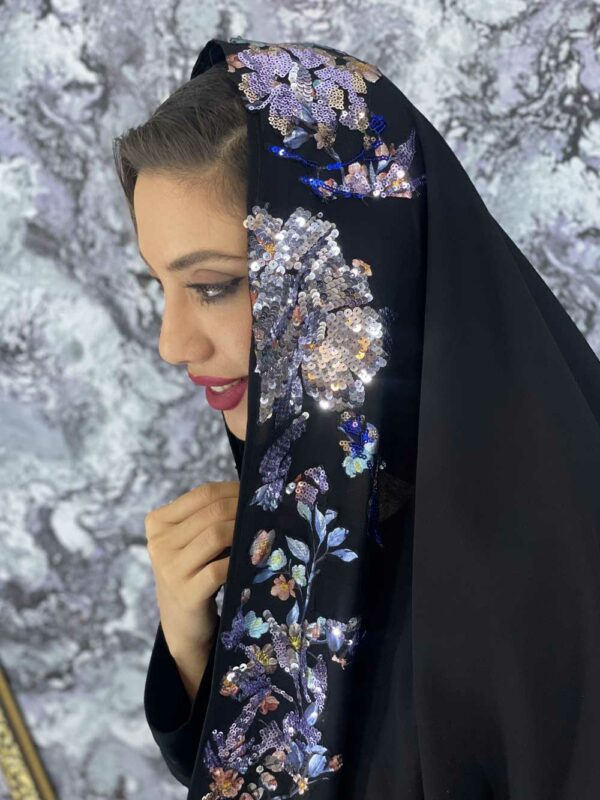 شال جواهر دوزی پروانه