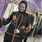 کت و شلوارکرپ جواهر دوزی مدل آلاله