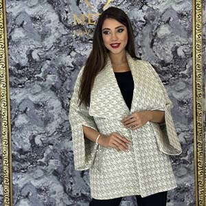 کت ژاکارد جواهر دوزی مدل مهرسا