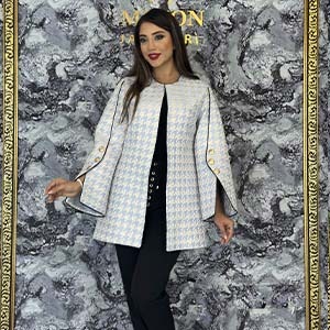 کت ژاکارد جواهر دوزی مدل تندیس