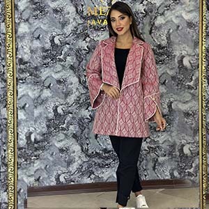 کت ژاکارد جواهر دوزی مدل ترانه