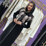 مانتو مجلسی کرپ جواهر دوزی مدل سارا